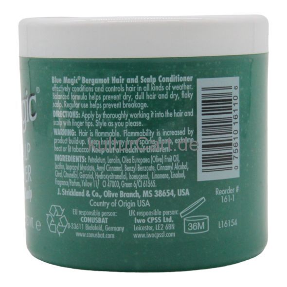 Blue Magic Bergamot Hair & Scalp Conditioner (340g) - image 3 | Afro Family Shop | KulturCart