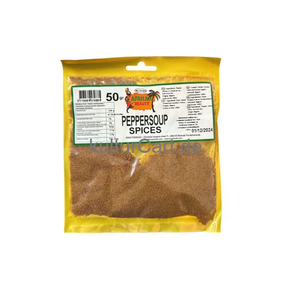 AFRICAN BEAUTY PEPPERSOUP SPICES 50g - image 2 | Omowest Afro Intercontinental Shop | KulturCart
