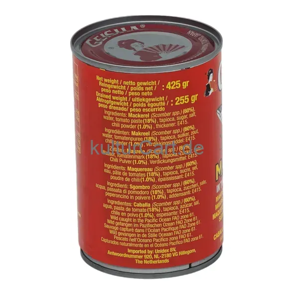 Geisha mackerel in tomato sauce with chili (425gr) - image 4 | OMOWEST AFRO INTERCONTINENTAL SHOP