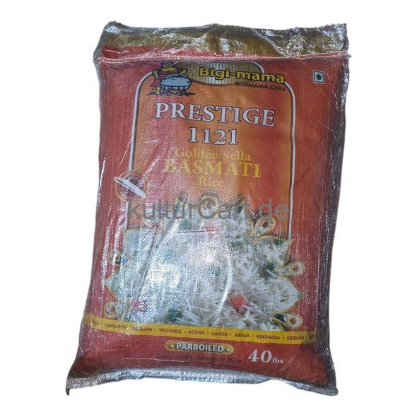 Bigi-mama Prestige 1121 Golden Sella Basmati Rice (40lbs) - image 3 | Momjays Afro Markt | KulturCart