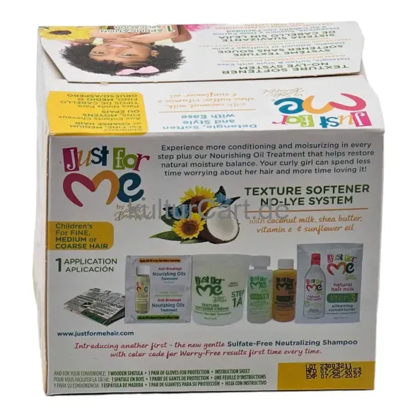 Just For Me Texture Softener No-Lye System Creme Relaxer Kit Children’s for Fine, Medium or Coarse Hair - image 5 | Momjays Afro Markt | KulturCart