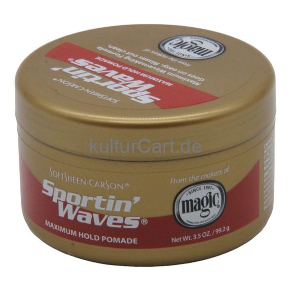 Softsheen Carson Sportin’ Waves Maximum Hold Pomade (99.2g) - image 6 | Afro Family Shop