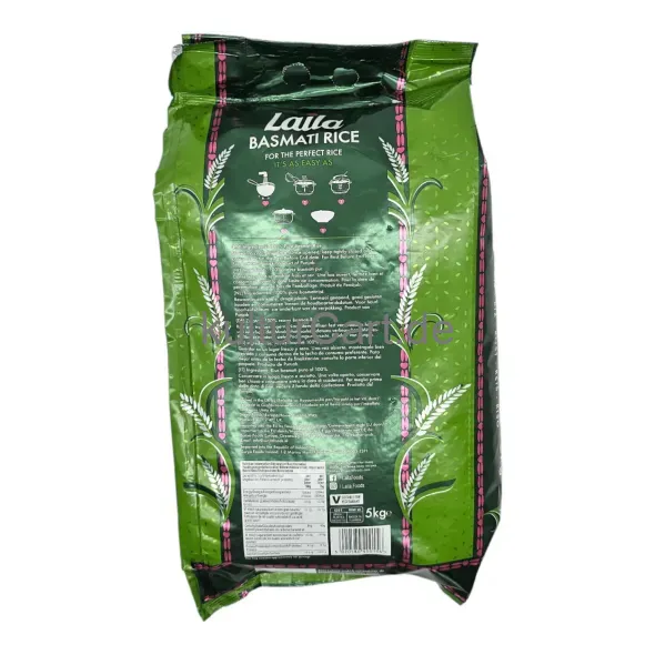 Laila basmati rice (5kg) - image 8 | OMOWEST AFRO INTERCONTINENTAL SHOP | KulturCart