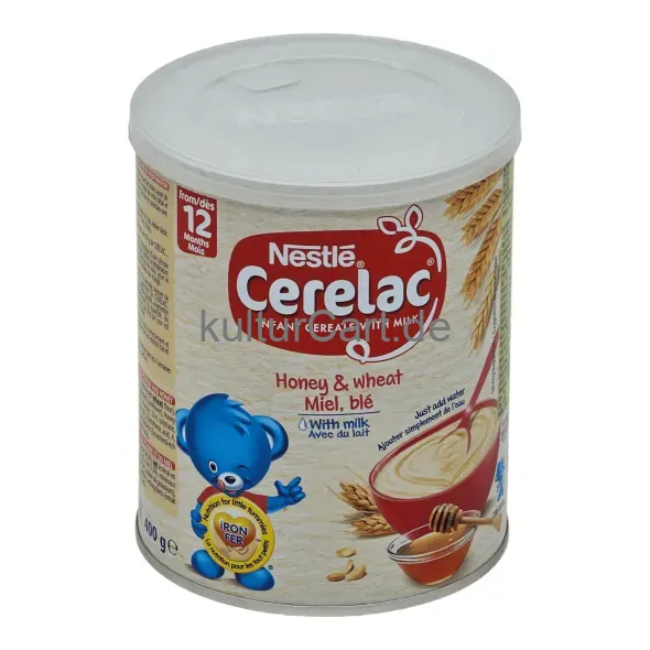 Nestle cerelac infant cereals with milk honey & wheat miel, ble (400g) - image 2 | OMOWEST AFRO INTERCONTINENTAL SHOP | KulturCart
