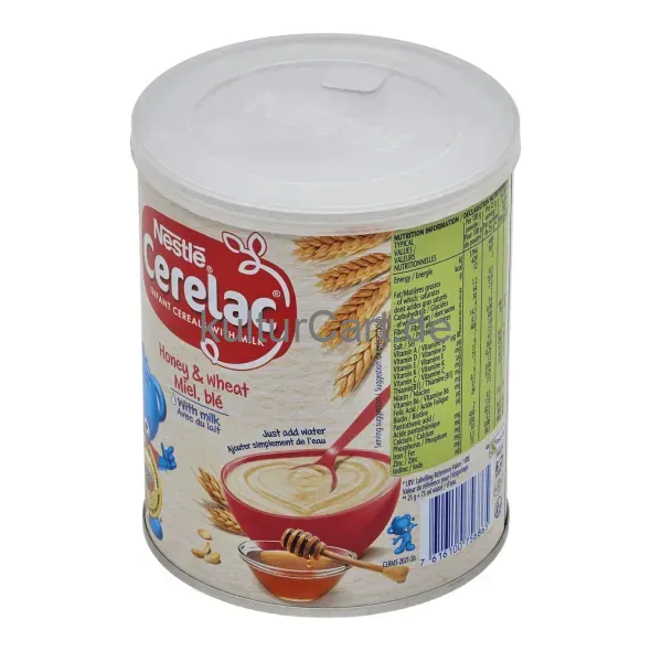Nestle cerelac infant cereals with milk honey & wheat miel, ble (400g) - image 3 | OMOWEST AFRO INTERCONTINENTAL SHOP | KulturCart