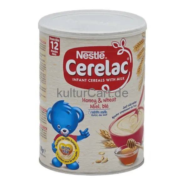Nestle cerelac infant cereals with milk honey & wheat miel, ble (1kg) - image 2 | OMOWEST AFRO INTERCONTINENTAL SHOP | KulturCart
