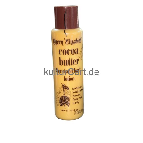 QUEEN ELIZABETH COCOA BUTTER hand and body Lotion 400ml - image 2 | Omowest Afro Intercontinental Shop | KulturCart