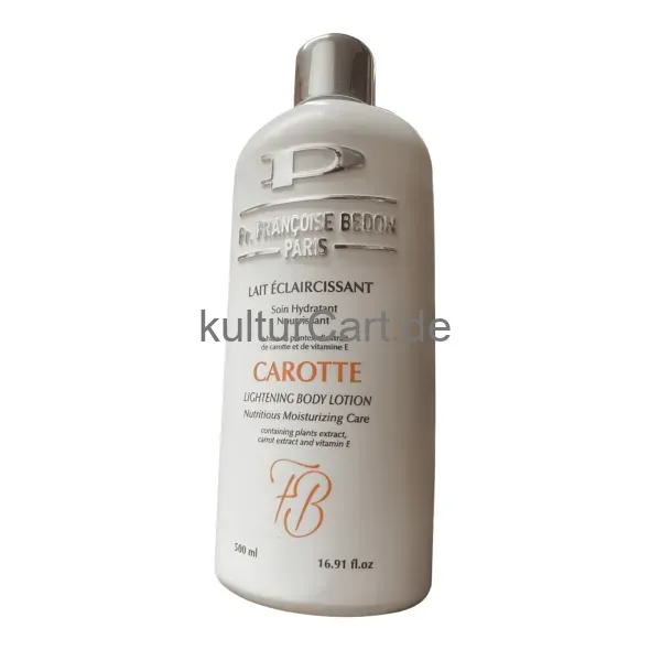 Pr. Francoise Bedon Paris, Carotte lightening Body Lotion (500ml) - image 3 | OMOWEST AFRO INTERCONTINENTAL SHOP | KulturCart