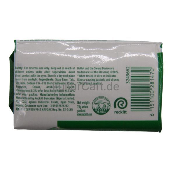 Dettol Germ Defence Anti Bacterial Bar (75g) - image 2 | Afro Family Shop | KulturCart