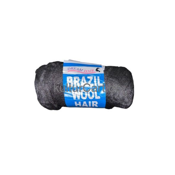 DREAM HAIR BRAZIL WOOL HAIR 100% Acrylic Hand & Machine Knitting Yarn 70g (Black) - image 4 | Omowest Afro Intercontinental Shop | KulturCart