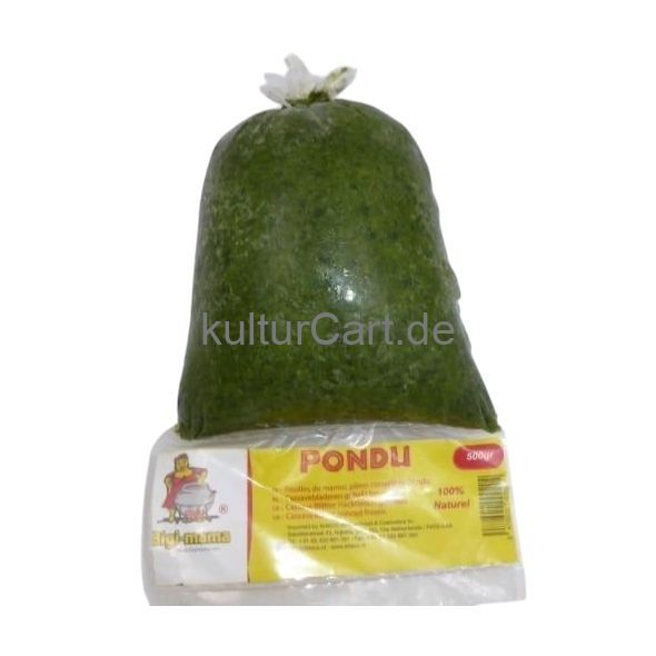 Pondu Saka Saka | Cassava Leaves| Maniokblatter 500g - image 5 | Omowest Afro Intercontinental Shop | KulturCart