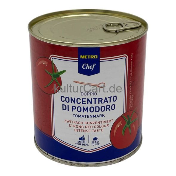 Metro Chef Doppio Concentrato di Pomodoro strong red color | intense taste (800g) - image 1 | Afro Center & Afro Cut Krefeld | KulturCart
