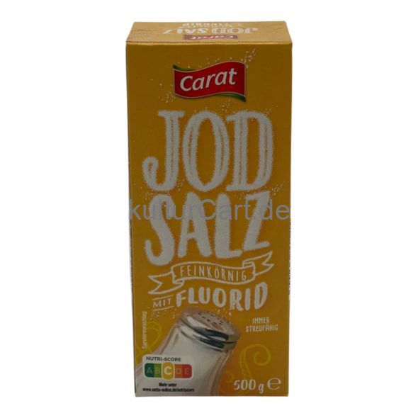 Carat Jod Salz feinkörnig mit Fluorid (500g) - image 1 | Afro Center & Afro Cut Krefeld | KulturCart