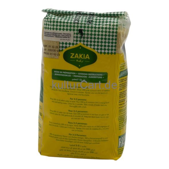 Zakia Couscous (1kg) - image 5 | Afro Center & Afro Cut Krefeld | KulturCart