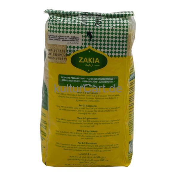 Zakia Couscous (1kg) - image 1 | Afro Center & Afro Cut Krefeld | KulturCart