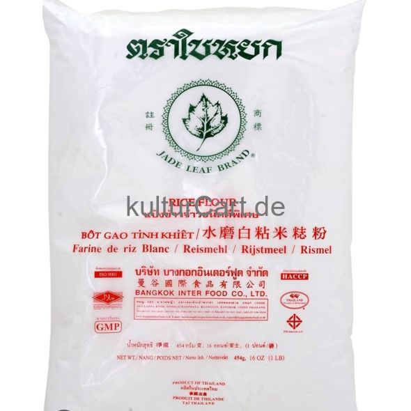 Jade Leaf Brand Rice Flour | Reismehl (454g) - image 1 | Omowest Afro Intercontinental Shop | KulturCart