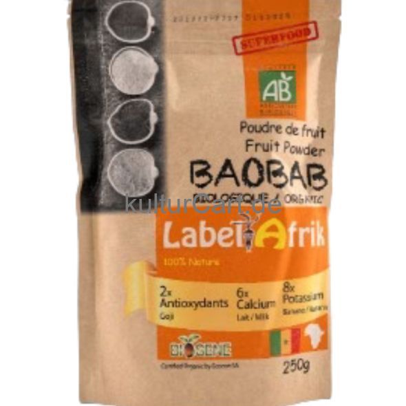 Label Afrik Poudre de Baobab 250g - image 1 | Omowest Afro Intercontinental Shop | KulturCart