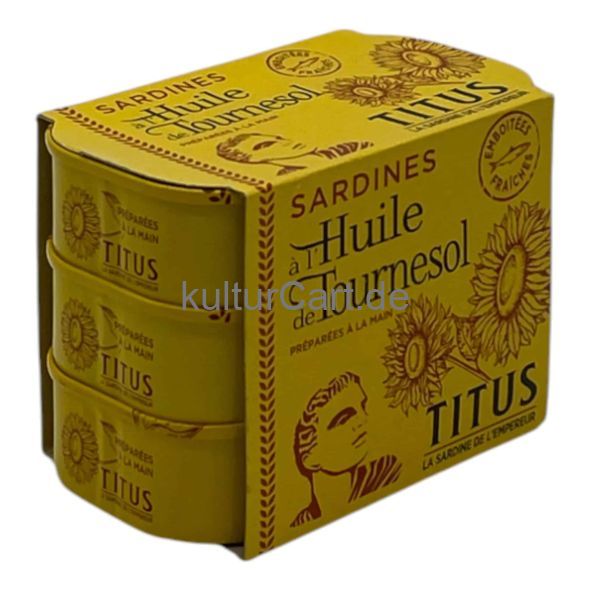 Titus Sardine | Titus la sardine de l’empereur 375g (3 x 125g) ( - image 4 | Afro Center & Afro Cut Krefeld | KulturCart