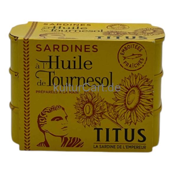 Titus Sardine | Titus la sardine de l’empereur 375g (3 x 125g) ( - image 1 | Afro Center & Afro Cut Krefeld | KulturCart