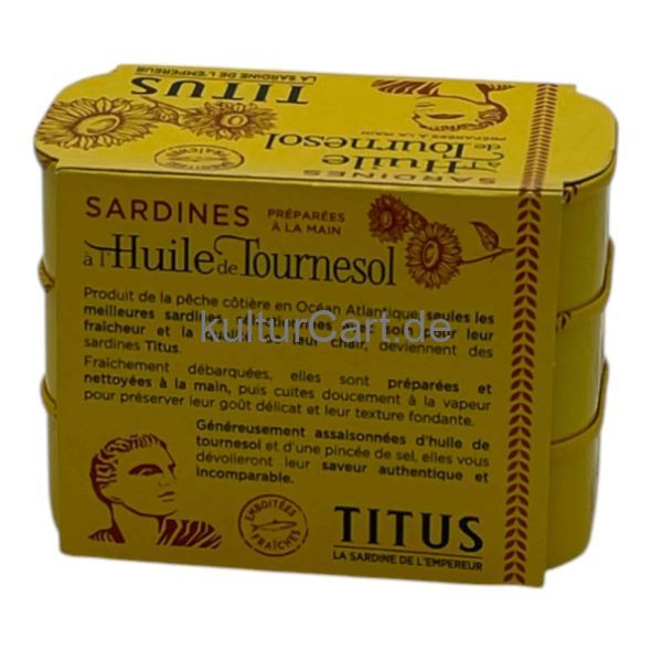 Titus Sardine | Titus la sardine de l’empereur 375g (3 x 125g) ( - image 6 | Afro Center & Afro Cut Krefeld | KulturCart