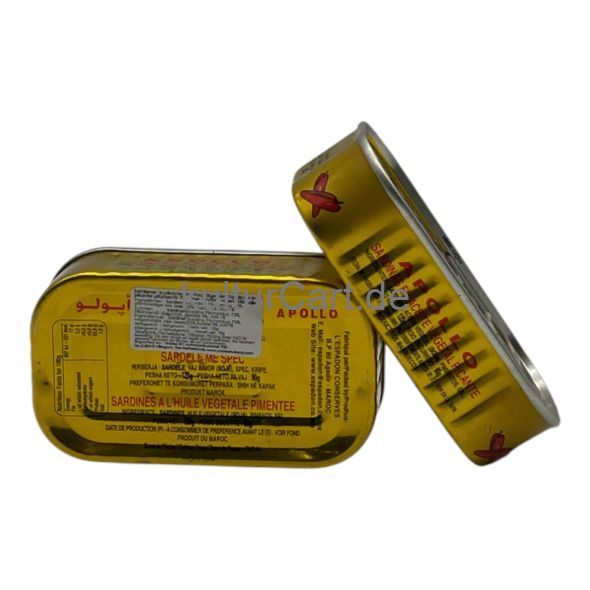 Apollo Sardines in spiced vegetable oil (90g) - image 2 | Afro Center & Afro Cut Krefeld | KulturCart