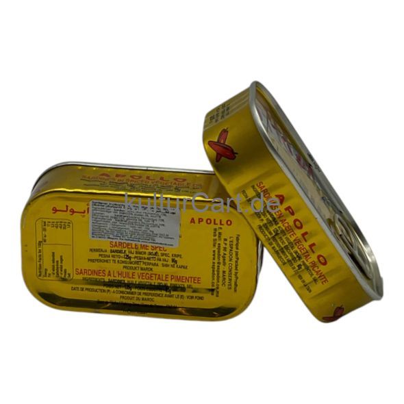 Apollo Sardines in spiced vegetable oil (90g) - image 3 | Afro Center & Afro Cut Krefeld | KulturCart