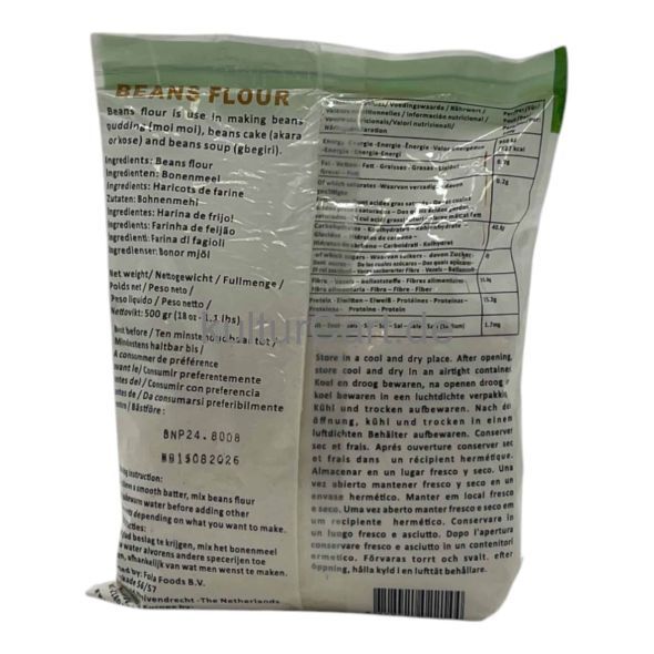 Fola Foods Beans Flour (500g) - image 2 | Afro Center & Afro Cut Krefeld | KulturCart