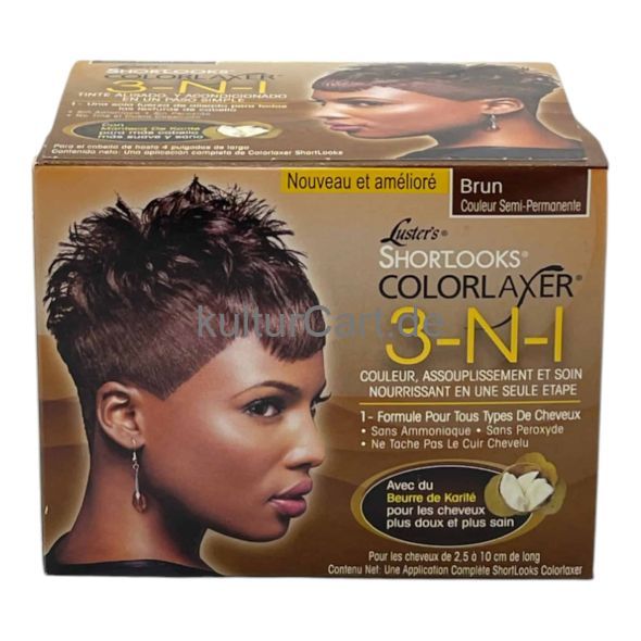 Luster's Pink Short Looks Colorlaxer 3-N-1 Sable Brown - image 1 | Afro Center & Afro Cut Krefeld | KulturCart
