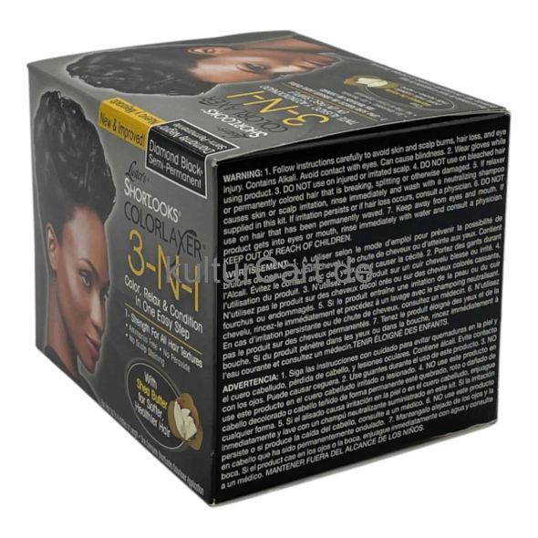 Luster's Shortlooks ColorLaxer 3-N-1 with Shea Butter Semi-Perm (DIAMOND BLACK) - image 3 | Afro Center & Afro Cut Krefeld | KulturCart