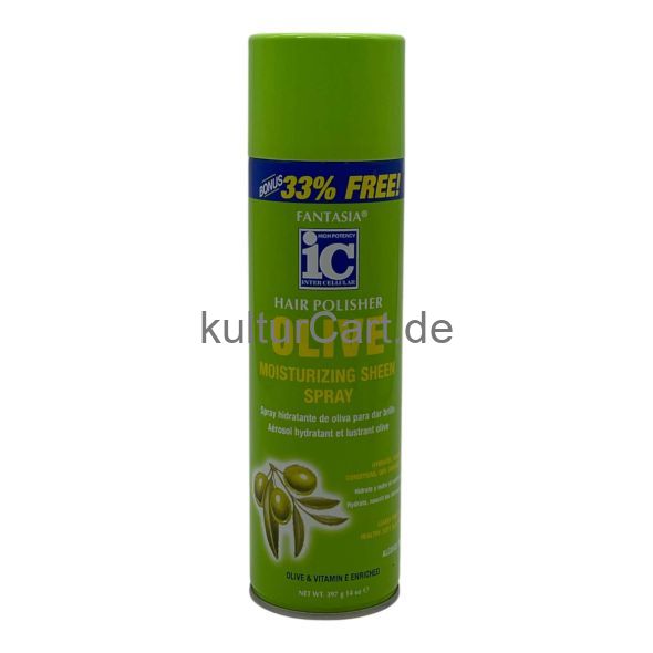 Fantasia IC - Hair Polisher Olive Moisturizing Sheen Spray - 14 oz - image 2 | Afro Center & Afro Cut Krefeld | KulturCart