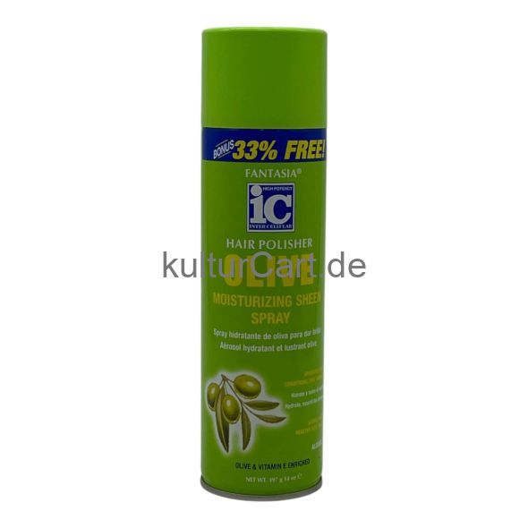 Fantasia IC - Hair Polisher Olive Moisturizing Sheen Spray - 14 oz - image 1 | Afro Center & Afro Cut Krefeld | KulturCart