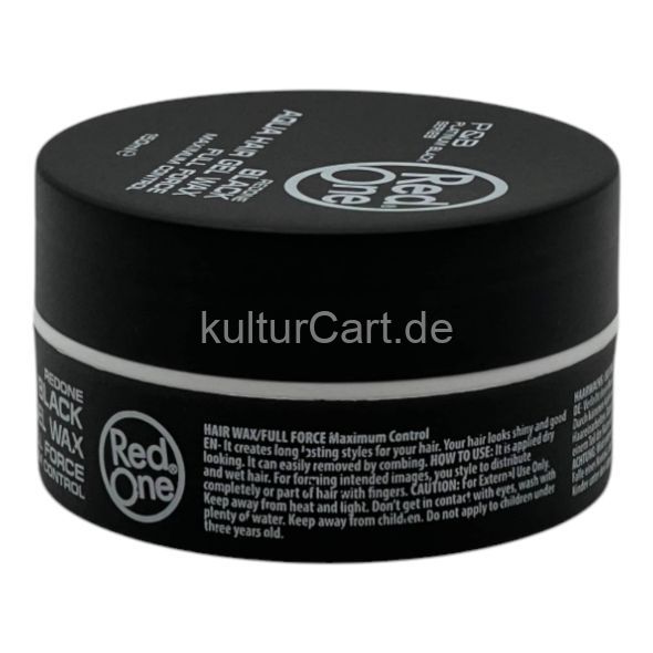 Red One Maximum Control Black Aqua Hair Gel Wax Full Force 150ml - image 2 | Afro Center & Afro Cut Krefeld
