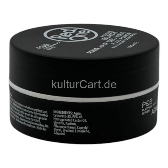 Red One Maximum Control Black Aqua Hair Gel Wax Full Force 150ml - image 4 | Afro Center & Afro Cut Krefeld