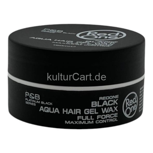 Red One Maximum Control Black Aqua Hair Gel Wax Full Force 150ml - image 5 | Afro Center & Afro Cut Krefeld