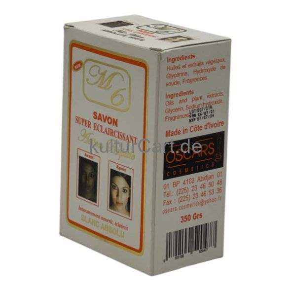 M6 Savon Super Eclaircissant 350g - image 3 | Afro Center & Afro Cut Krefeld