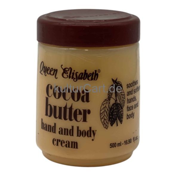 Queen Elizabeth Cocoa Butter Hand and Body Cream (500ml) - image 2 | Afro Center & Afro Cut Krefeld | KulturCart