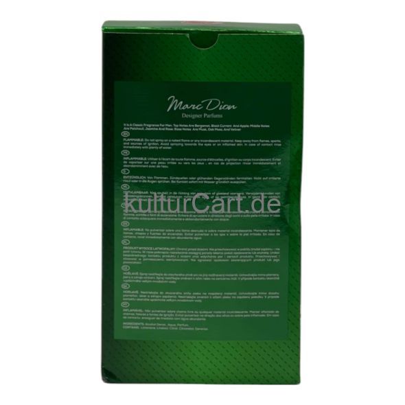 Marc Dion Eau De Toilette 100ml - image 2 | Afro Center & Afro Cut Krefeld | KulturCart