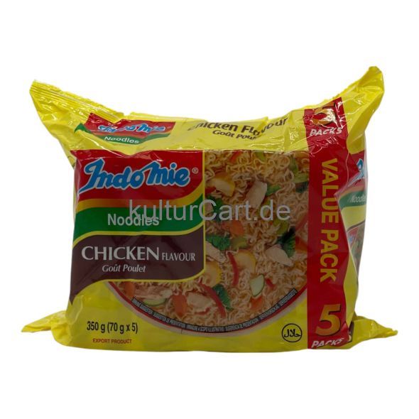 Indomie Noodles Chicken Flavour 350g (70g x 5) - image 9 | Afro Center & Afro Cut Krefeld | KulturCart