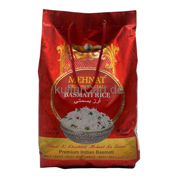 Mehnat Crown Special Basmati Rice (4.5kg) - image 1 | Afro Center & Afro Cut Krefeld | KulturCart