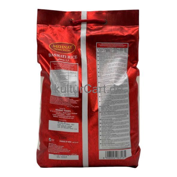Mehnat Crown Special Basmati Rice (4.5kg) - image 2 | Afro Center & Afro Cut Krefeld | KulturCart