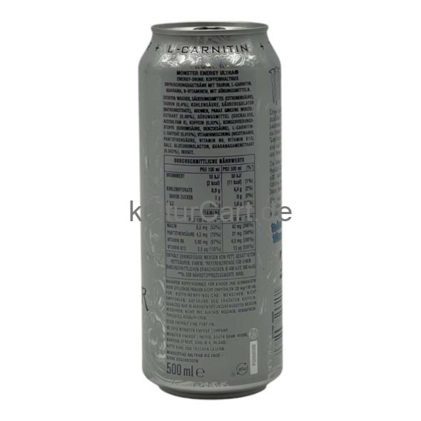 MONSTER ENERGY "ULTRA" ENERGY DRINK (500ml) - image 2 | Afro Center & Afro Cut Krefeld | KulturCart