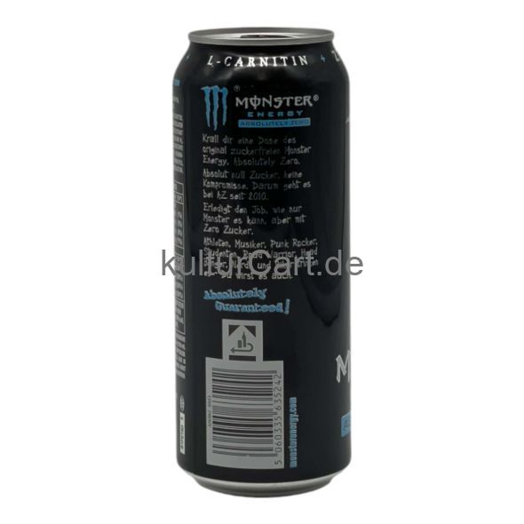 Monster Energy Absolutely Zero Energy Drink (500ml) - image 3 | Afro Center & Afro Cut Krefeld | KulturCart