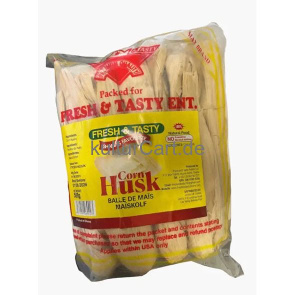 Fresh&Tasty Corn Husk 509gr - image 1 | Omowest Afro Intercontinental Shop | KulturCart