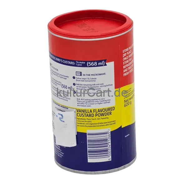 Bird's the original vinalla flavoured custard powder (600g) - image 7 | OMOWEST AFRO INTERCONTINENTAL SHOP | KulturCart