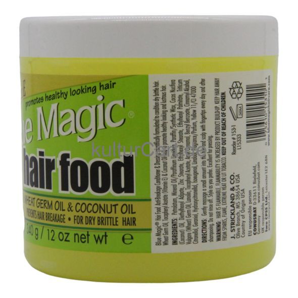 Blue Magic Hair Food with Wheat Germ Oil & Coconut Oil (340g) - image 3 | Afro Family Shop | KulturCart