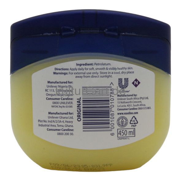 Vaseline BlueSeal Pure Petroleum Jelly (450ml) - image 3 | Afro Family Shop | KulturCart