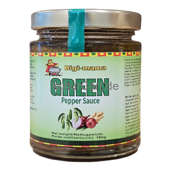 Bigi-mama Green Pepper Sauce (160g) - image 1 | Malaika afro international Markt | KulturCart