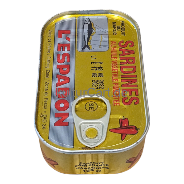 L‘espadon Sardines In Spiced Vegetable Oil (90g) - image 5 | Malaika afro international Markt