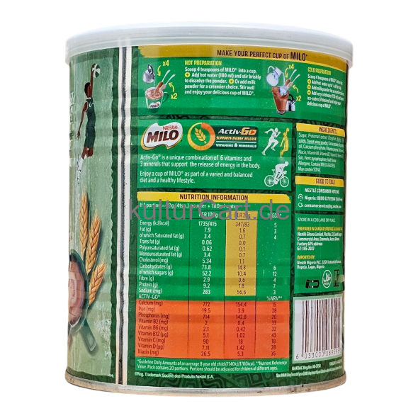 Nestle Milo Energy Food Drink(400g) - image 5 | Malaika afro international Markt