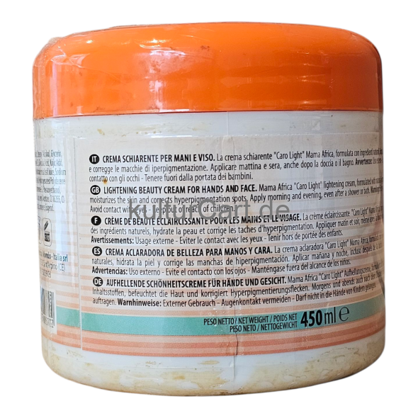 Mama Africa Caro light lightening beauty cream, with aloe Vera (450ml) - image 5 | Malaika afro international Markt | KulturCart